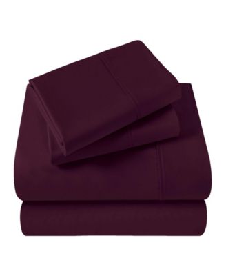 Комплект простыней Superior 400-TC Egyptian Cotton Solid Deep Pocket, Queen