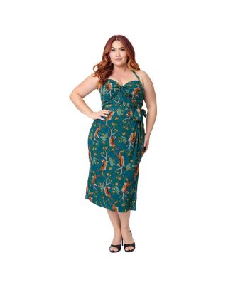 Unique Vintage Plus Size Leilani Sleeveless Sarong Dress
