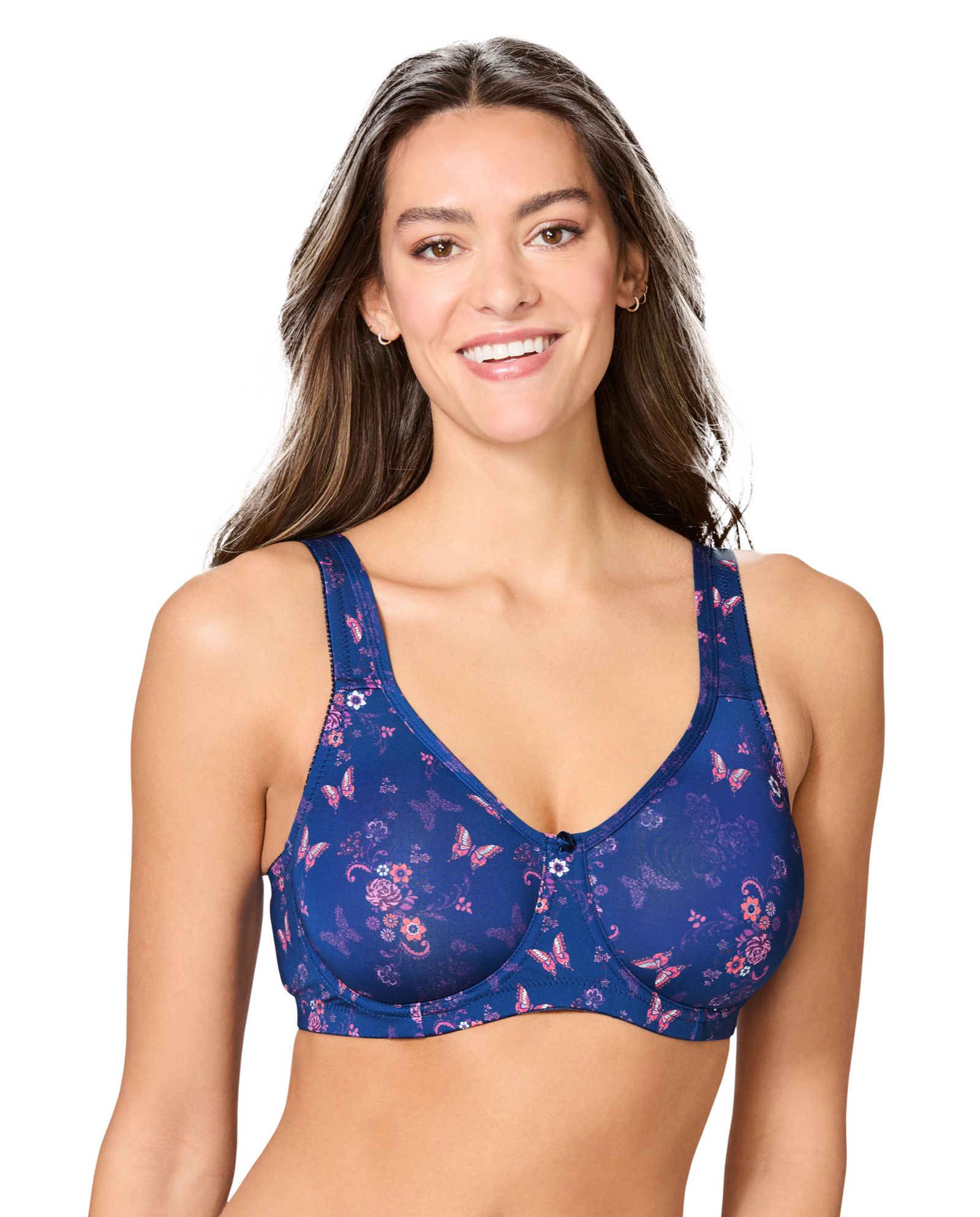 Женский бюстгальтер Comfort Choice Women's Underwire Microfiber T-Shirt Bra