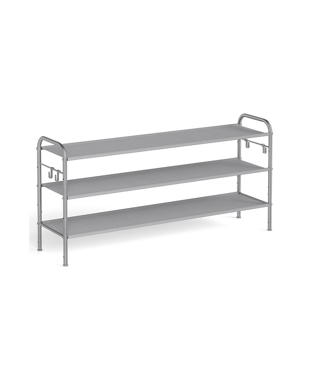 Стеллаж для обуви Slickblue Multi Tier Shoe Rack, Shoe Organizer, Fabric Shoe Shelf Storage, Height-Adjustable Shoe Rack, 3 Tier