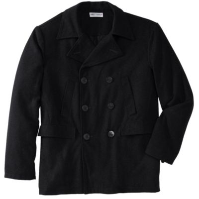 Liberty Blues Men's by KingSize Double-Breasted Wool Peacoat