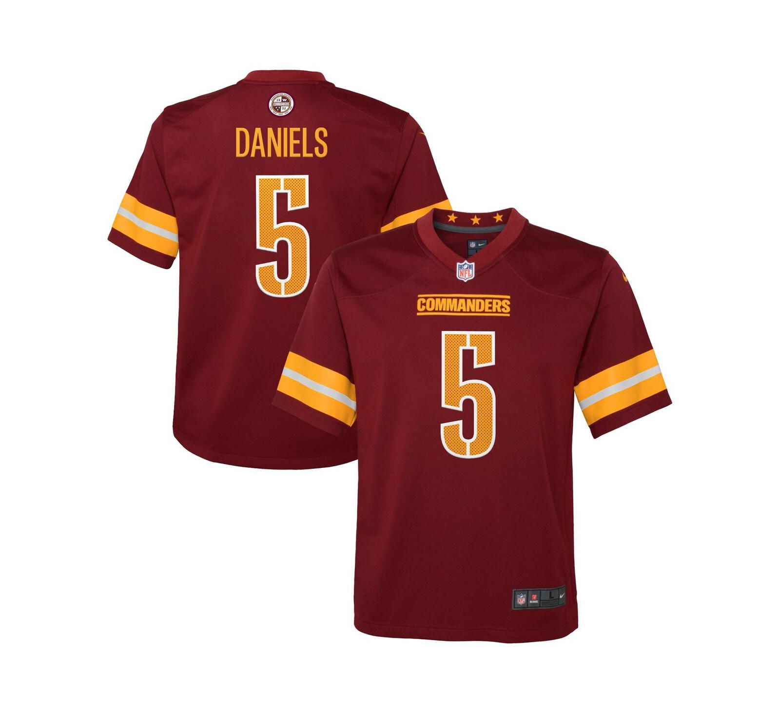 Джерси Nike Jayden Daniels Washington Commanders 2024 NFL Draft