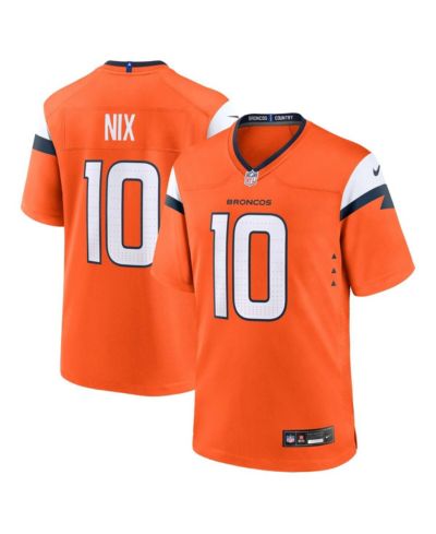 Детская игровая джерси Nike Bo Nix Orange Denver Broncos