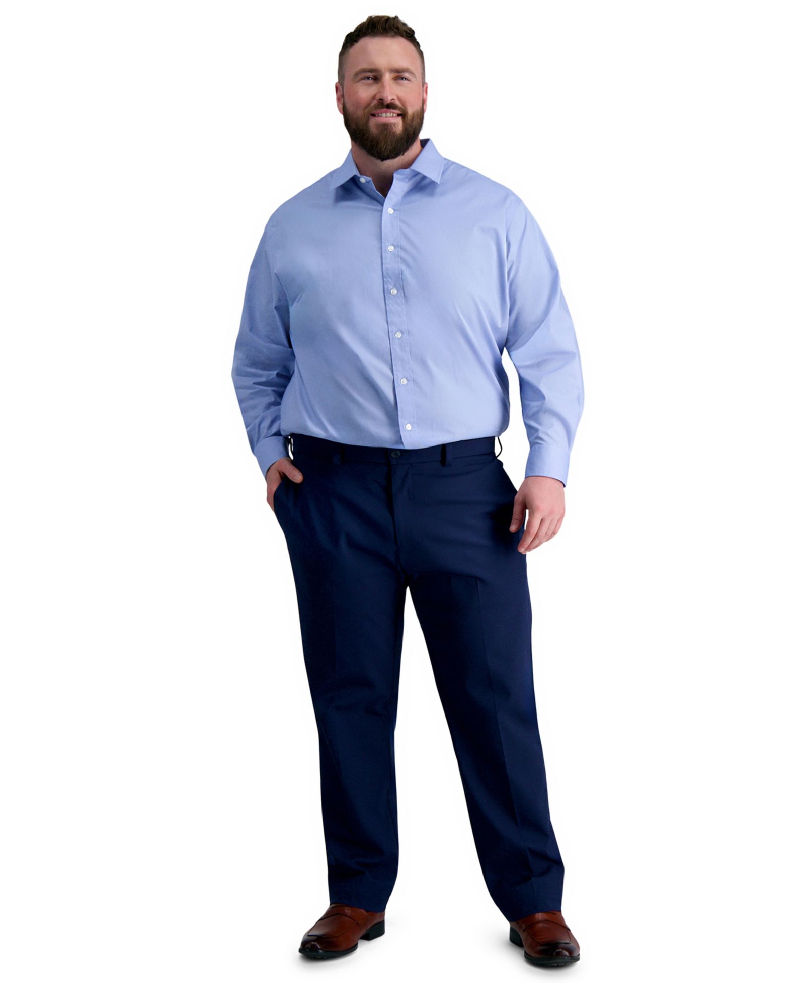 Мужская классическая рубачка Haggar Premium Comfort, regular-fit