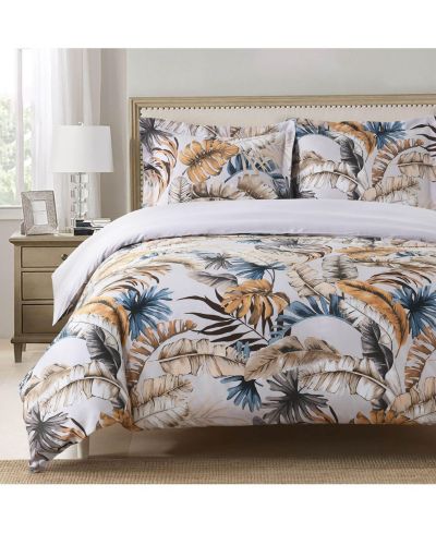 Комплект из 3 предметов Egyptian Linens Oasis Cotton Duvet Cover, Full/Queen
