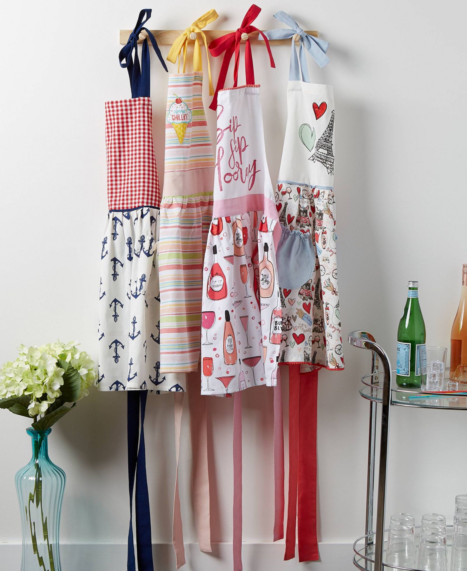 Женский фартук Design Imports Spring Summer Sip Sip Hooray