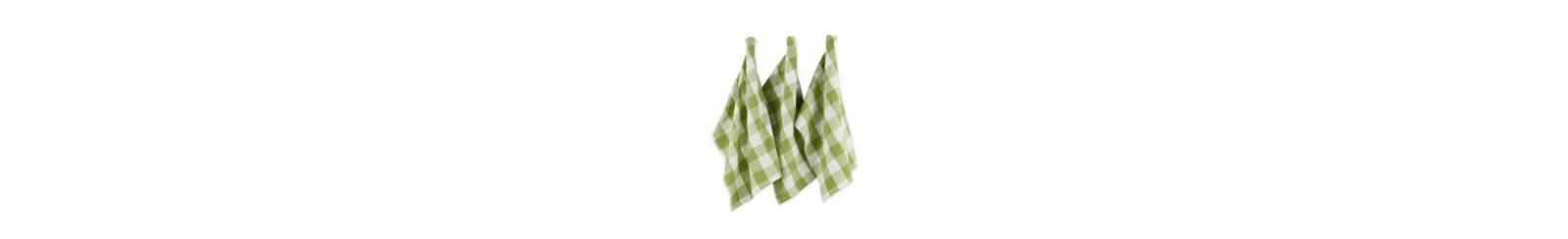 Design Imports набор кухонных полотенец Buffalo Check, классический фермерский стиль, 20x30", Antique Green, 3 Piece