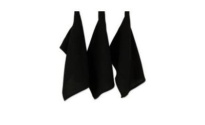 Набор кухонных полотенец Design Imports Cotton, 6 шт., Black
