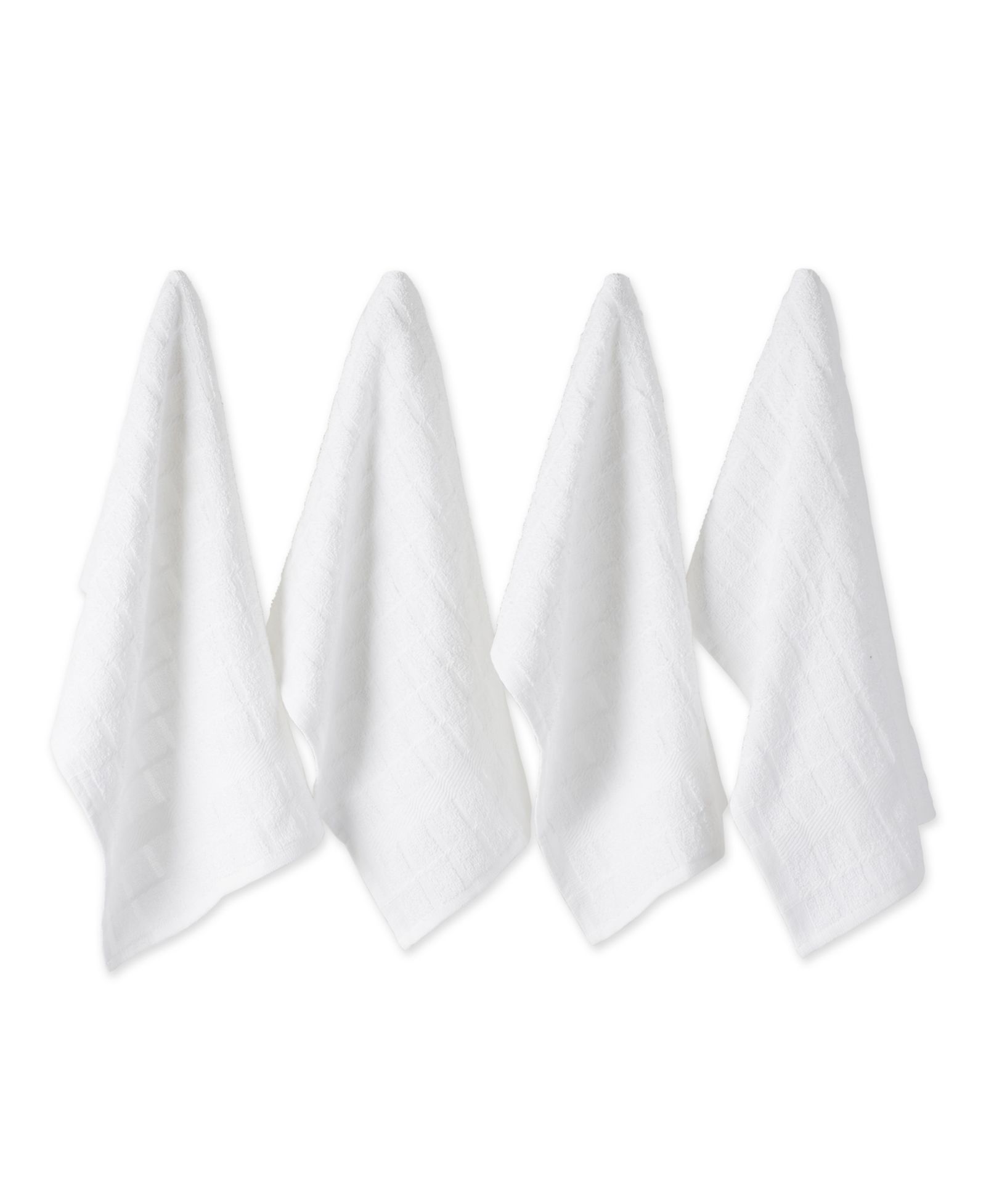 Набор кухонных полотенец Design Imports Basic Terry Collection, 16x26", клетка, 4 шт