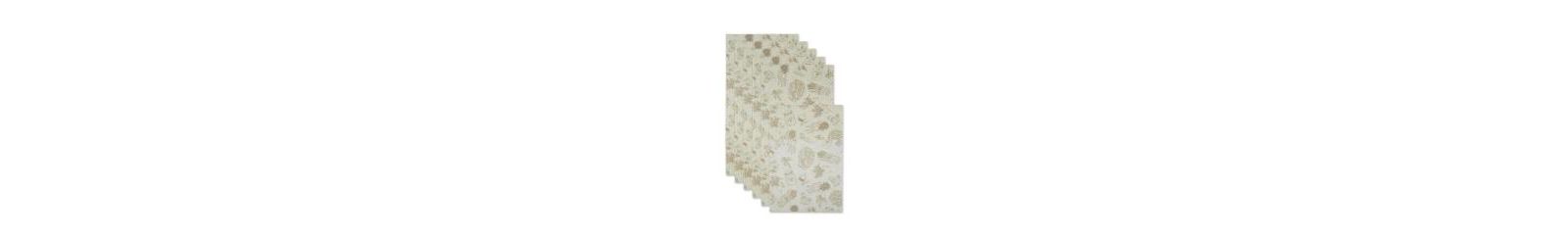 Design Imports Набор подкладок для холодильника, 12x24", Cream Market, 6 штук