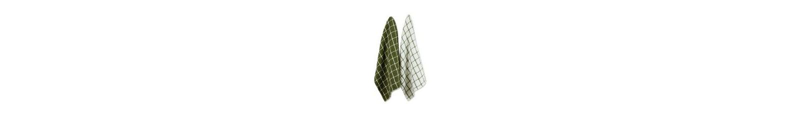 Набор кухонных полотенец Design Imports Washed Waffle Collection 20x30", Sage, 2 Piece