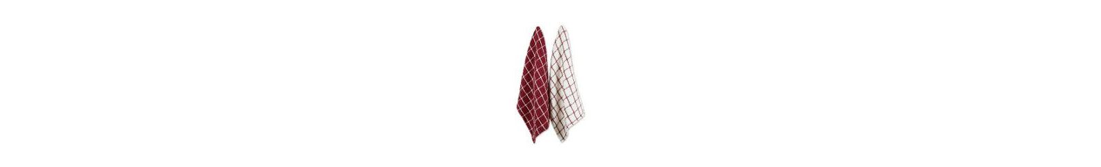 Набор кухонных полотенец Design Imports Washed Waffle, 2 штуки, Barn Red, 20x30"