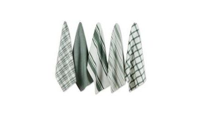 Design Imports набор кухонных полотенец, 18x28", Dark Green, 5 шт