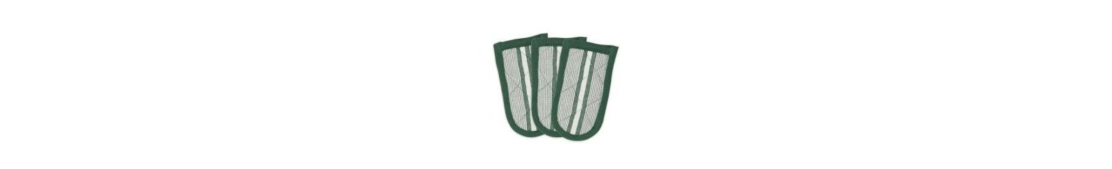 Design Imports Double Strip Chef Kitchen Cooking Baking Collection, Pan Handle Set, 6x3, Dark Green, 3 Piece