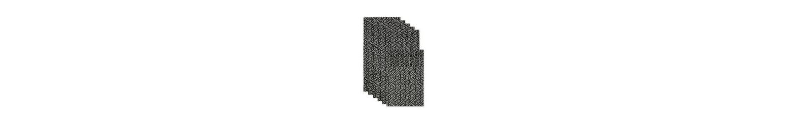 Набор подложек для холодильника Design Imports Gray Abstract Leaf 6 Piece
