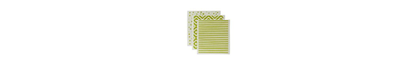 Кухонные салфетки Design Imports Swedish Dishcloths, можно мыть в посудомоечной машине, 7.75 x 6.75", Avocado White