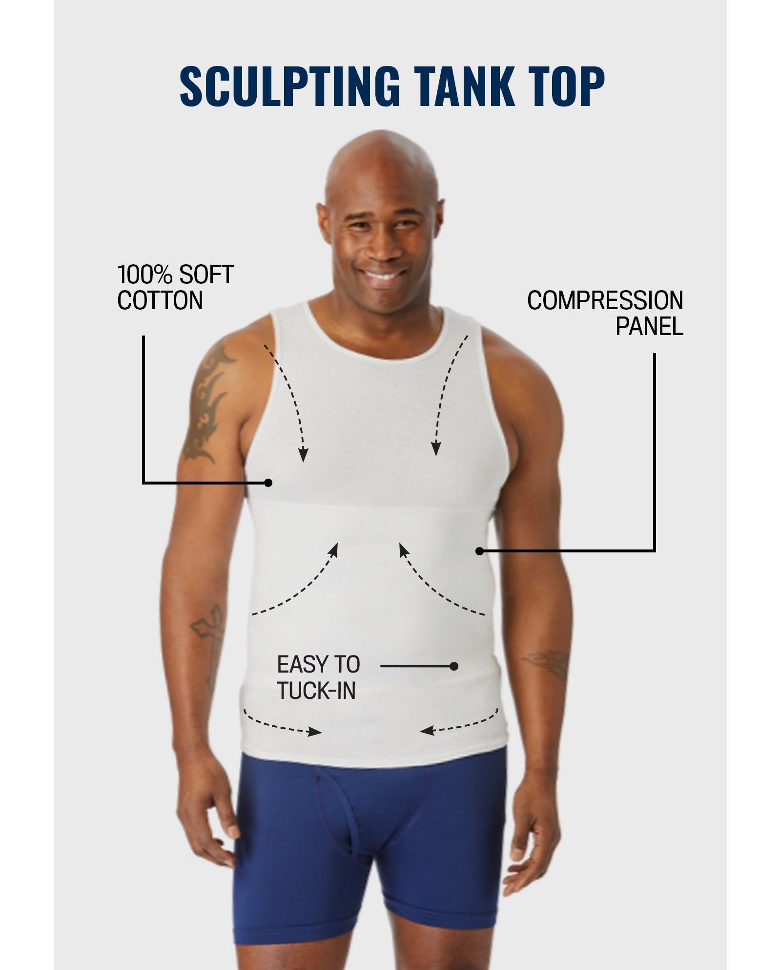 KingSize Tall Sculpting Tank Top