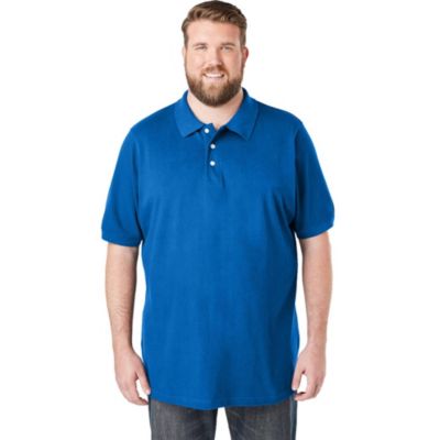 KingSize Men's Shrink-Less Classic Cotton Polo Shirt