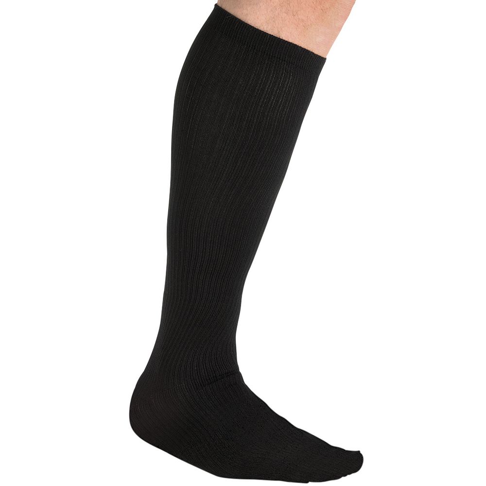 KingSize Men's Over-the-Calf Compression Silver Socks