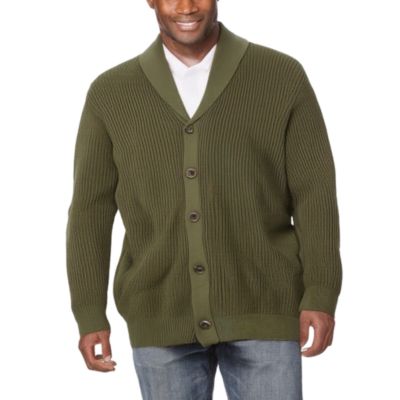 KingSize Мужской кардиган Shaker Knit Shawl-Collar