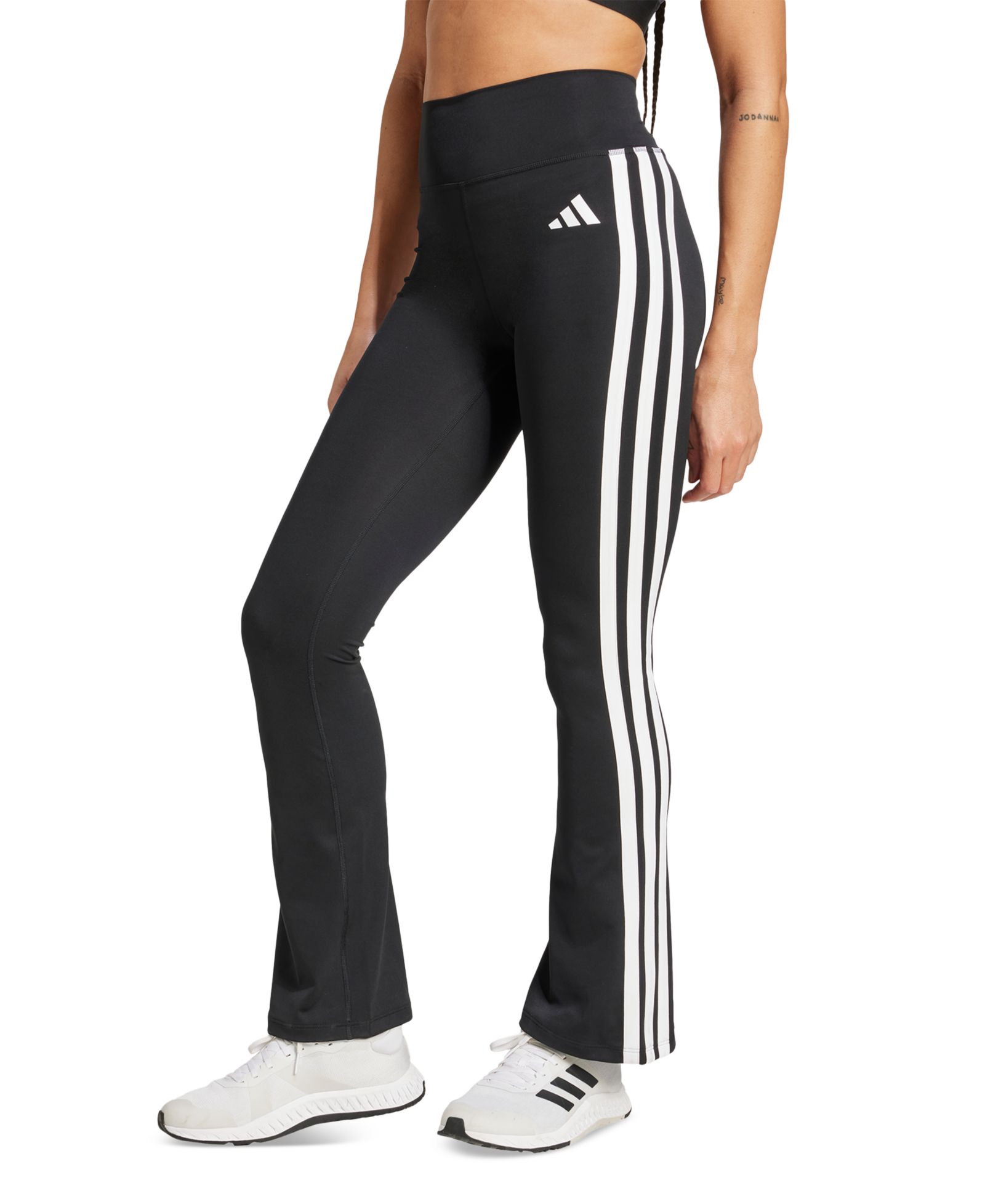adidas Women's Optime Essentials 3-Stripes Flared Leggings