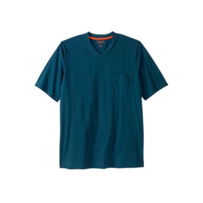 Boulder Creek Мужской by KingSize Heavyweight Pocket V-Neck Tee