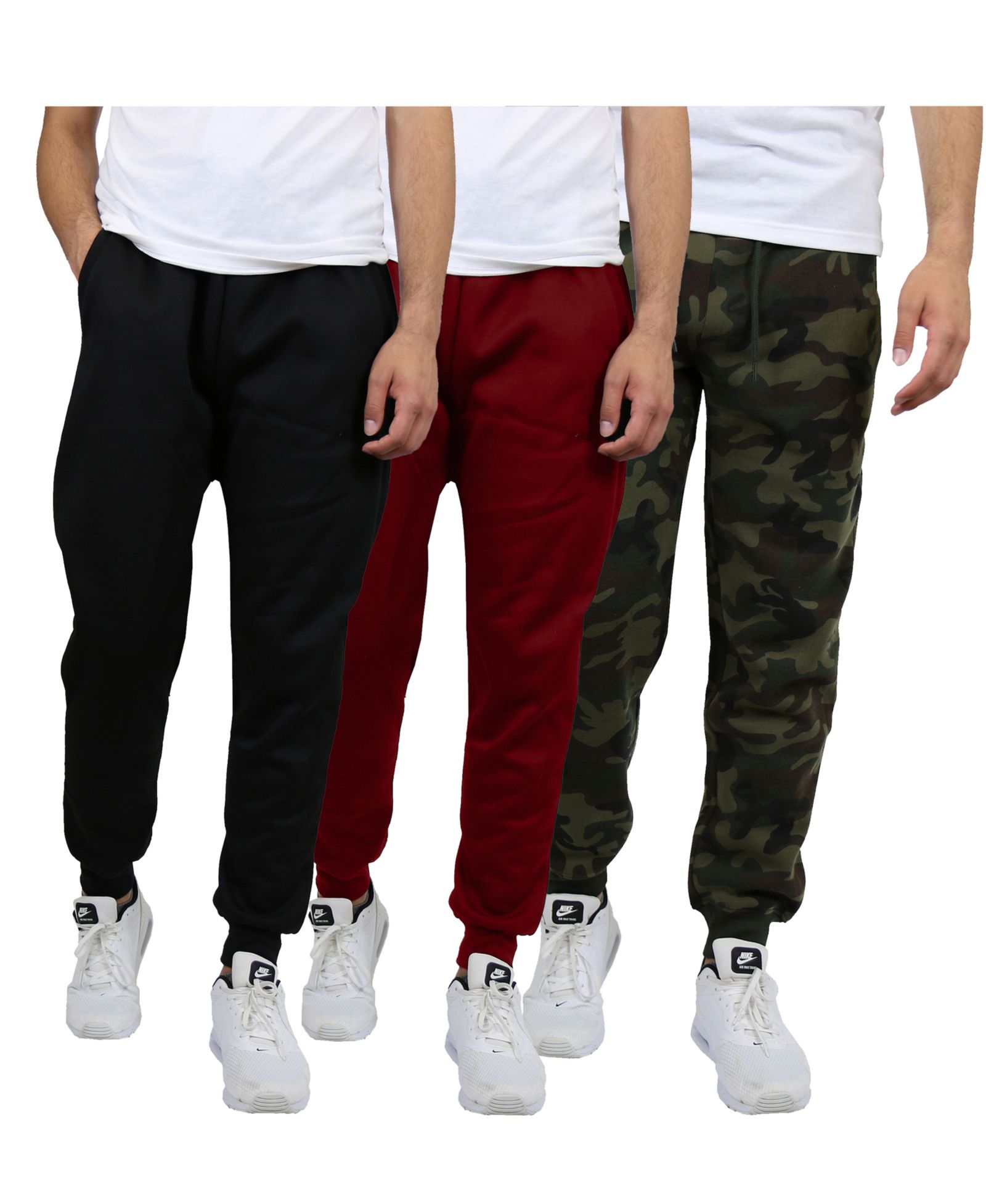 Blue Ice Мужские Modern Fit Heavyweight Classic Fleece Jogger Sweatpants- 3 Pack
