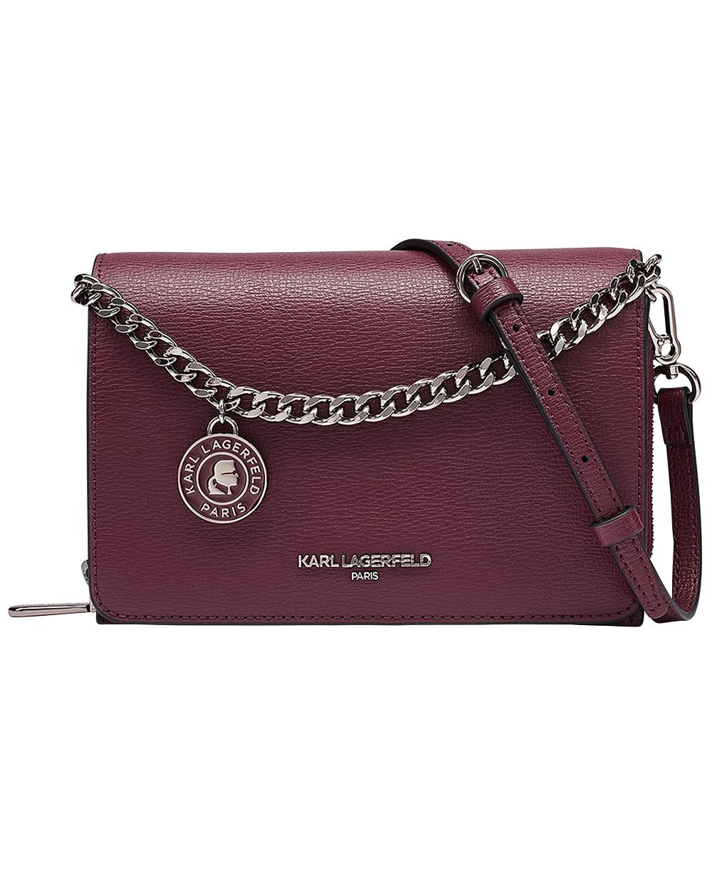 Мини-сумка через плечо KARL LAGERFELD PARIS Lourdes из кожи
