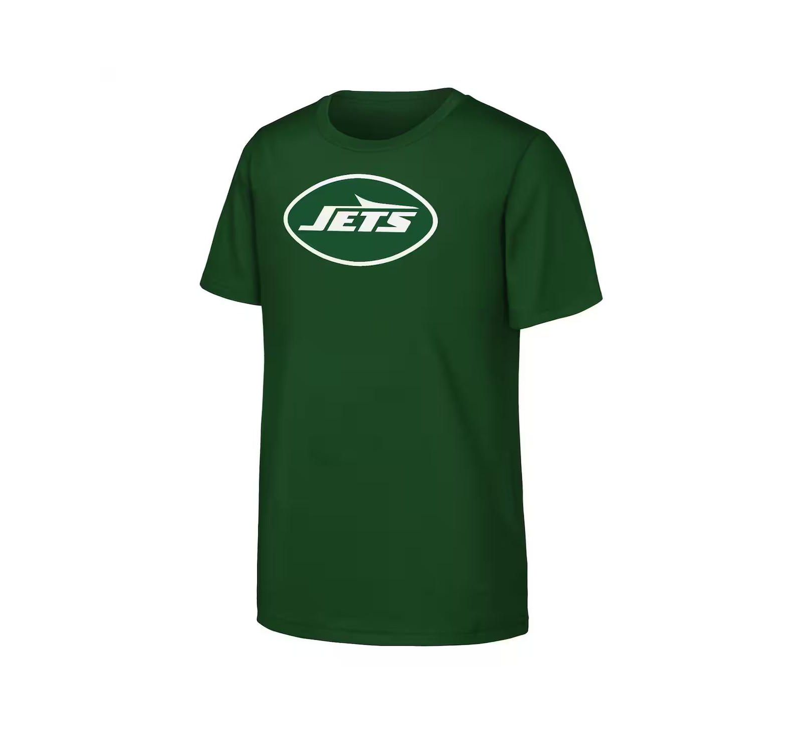 Детская футболка Outerstuff Green New York Jets с логотипом