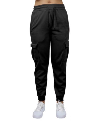 Женские уличные брюки Carol Vee Heavyweight Loose Fit с флисовой подкладкой и карманами карго