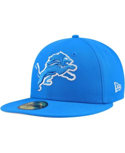 Мужская кепка New Era Blue Detroit Lions Team Basic 59FIFTY Fitted