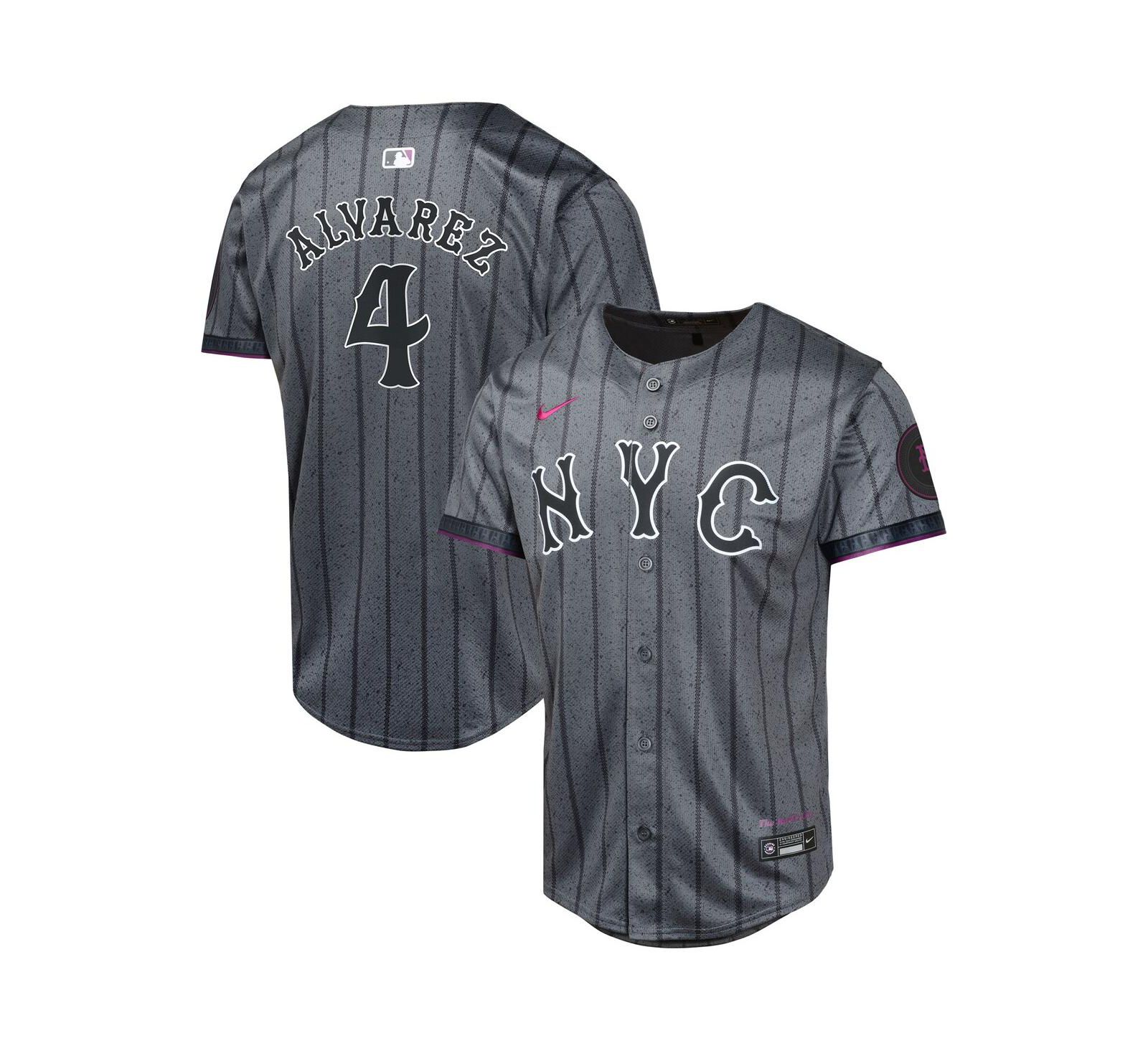 Nike джерси Francisco Alvarez New York Mets 2024 City Connect для мальчиков и девочек