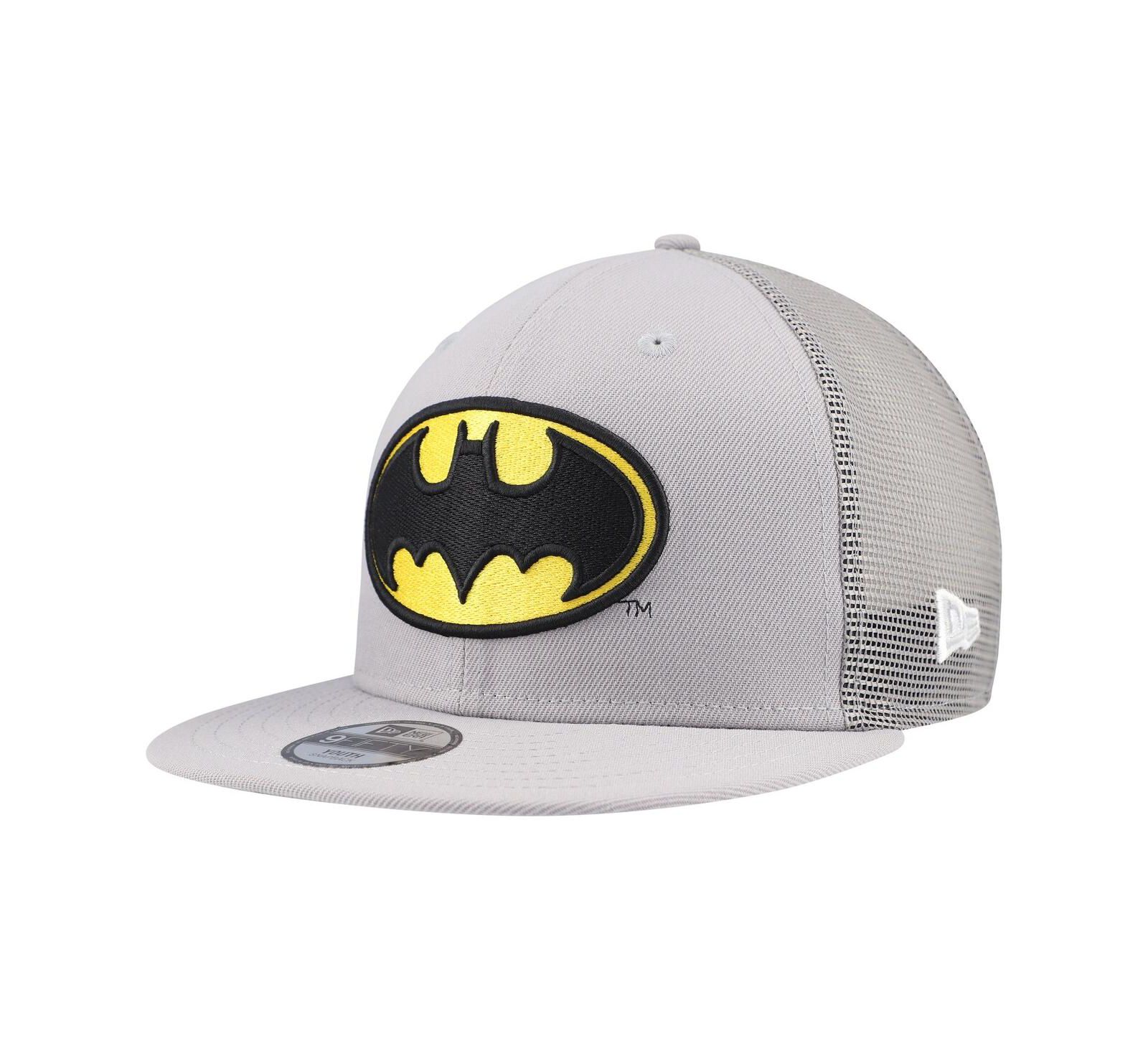 Кепка New Era 9FIFTY Trucker Snapback Gray Batman для мальчиков и девочек