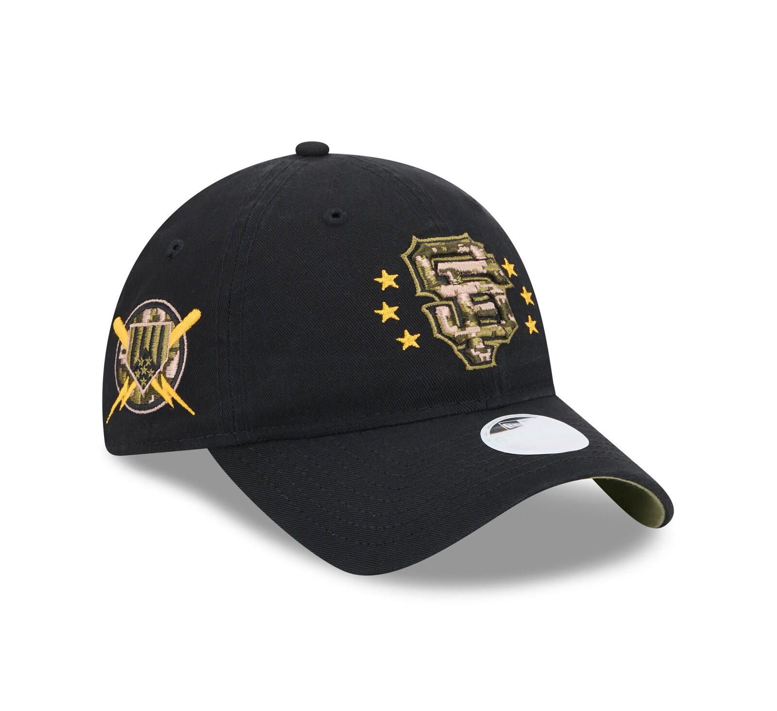 New Era Women's Black San Francisco Giants 2024 Armed Forces Day 9TWENTY Adjustable Hat
