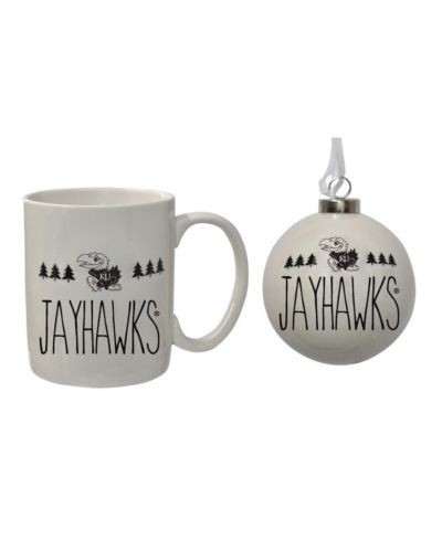The Memory Company набор кружек с праздничным орнаментом Kansas Jayhawks