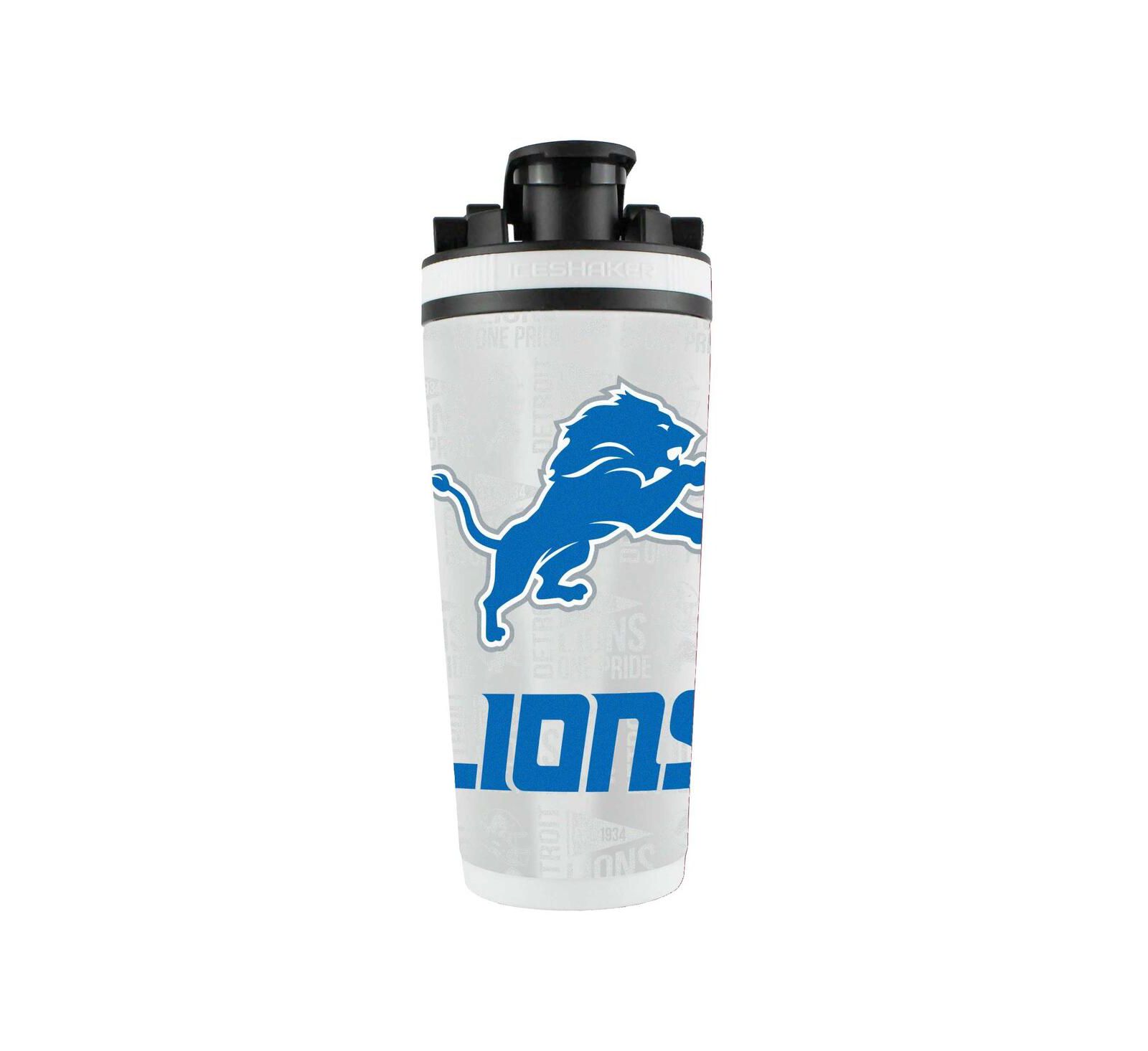 Ice Shaker WinCraft Detroit Lions 26oz. 4D Stainless Steel Ice Shaker Bottle