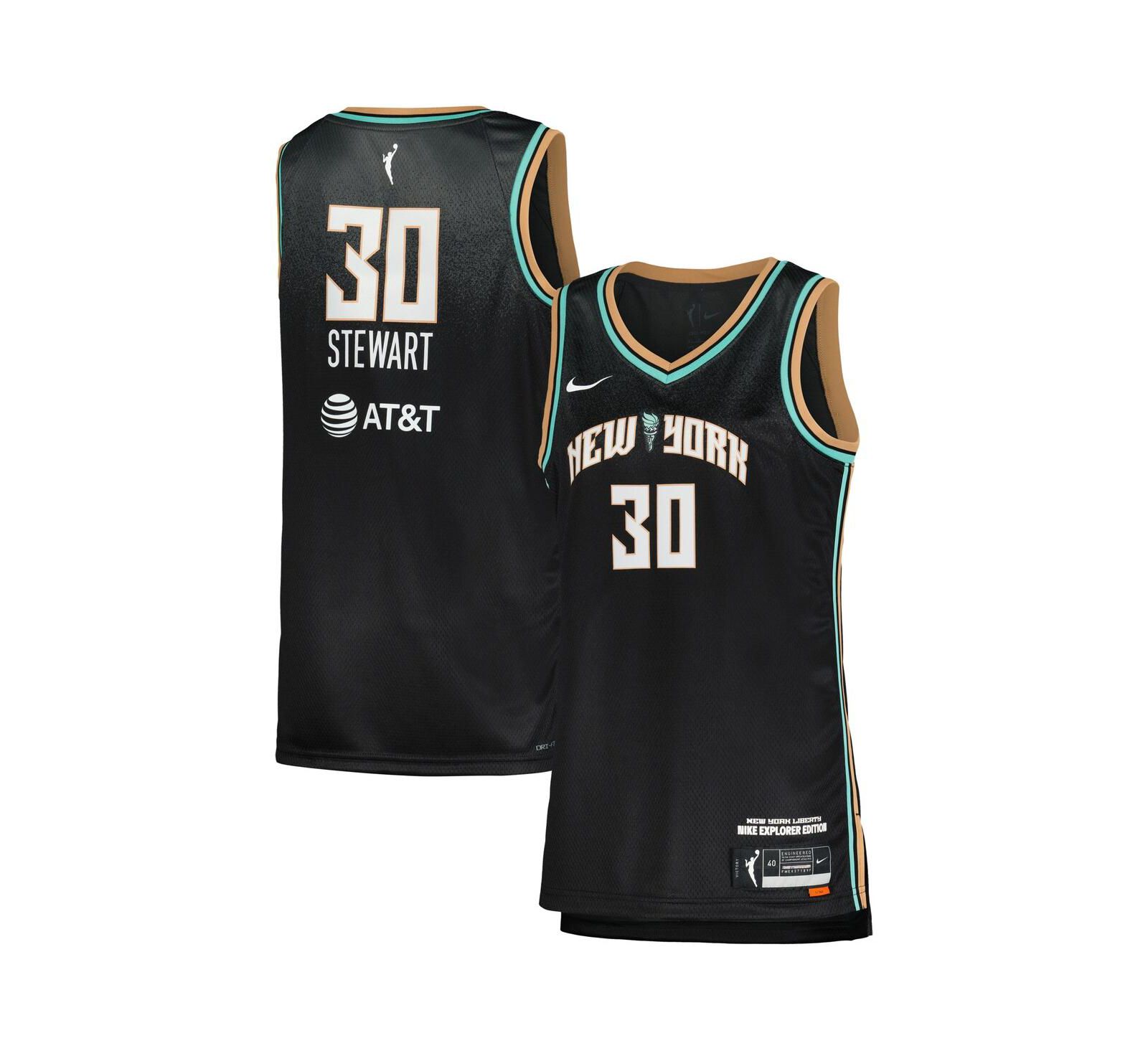 Nike Женский джерси Breanna Stewart Black New York Liberty Explorer Edition Victory