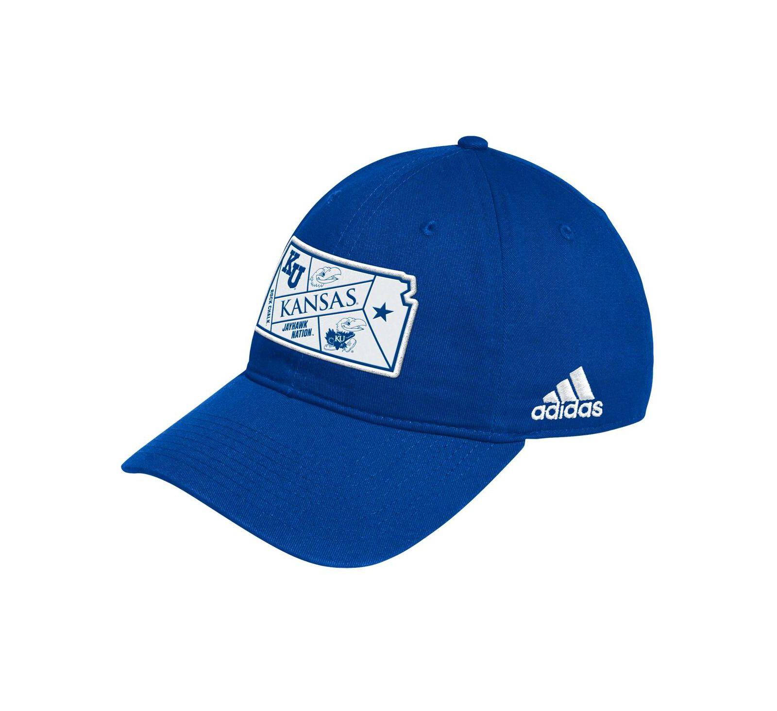 adidas Мужская кепка Kansas Jayhawks State Slouch Adjustable