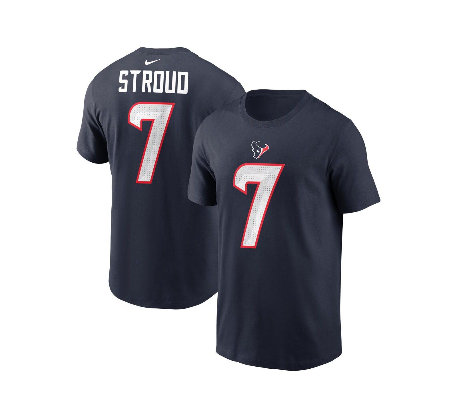 Nike Men's C.J. Stroud Red Houston Texans Player Name & Number T-Shirt