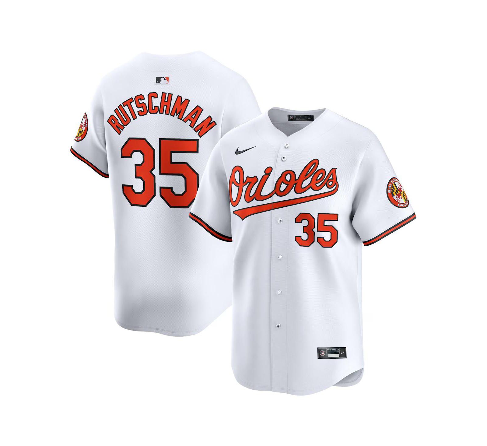 Детская джерси Nike Adley Rutschman White Baltimore Orioles Home Limited Player