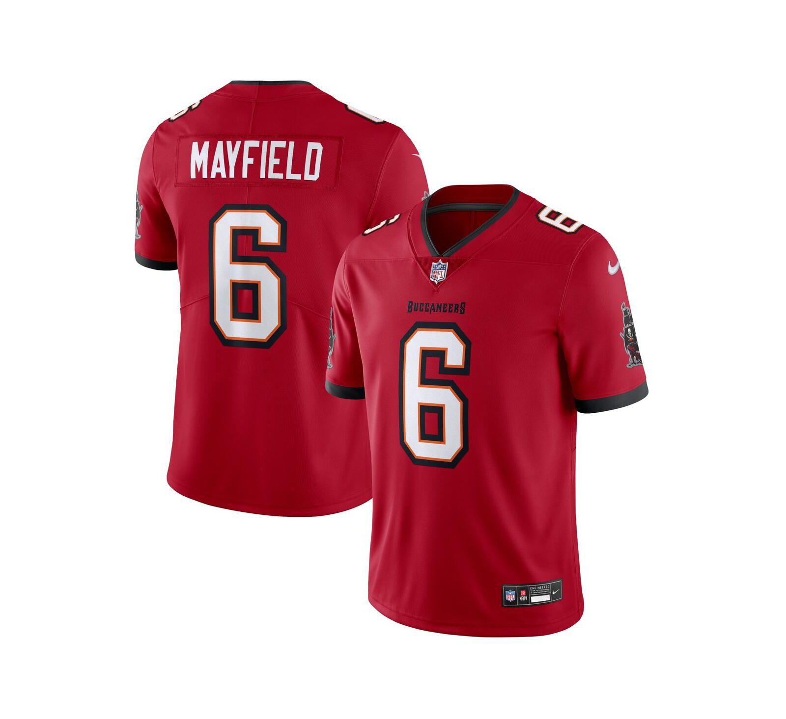 Мужская джерси Nike Baker Mayfield Red Tampa Bay Buccaneers Vapor Untouchable Limited