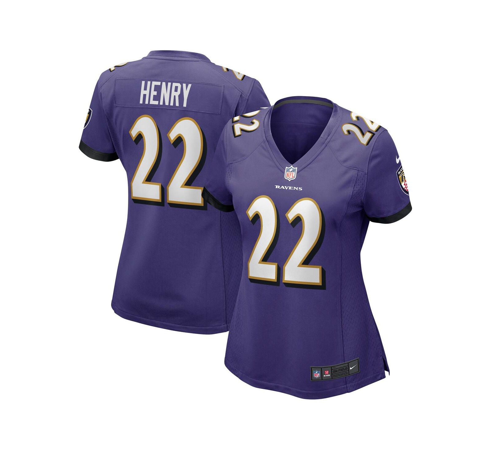 Nike джерси игрока Derrick Henry, фиолетовый Baltimore Ravens, Женский