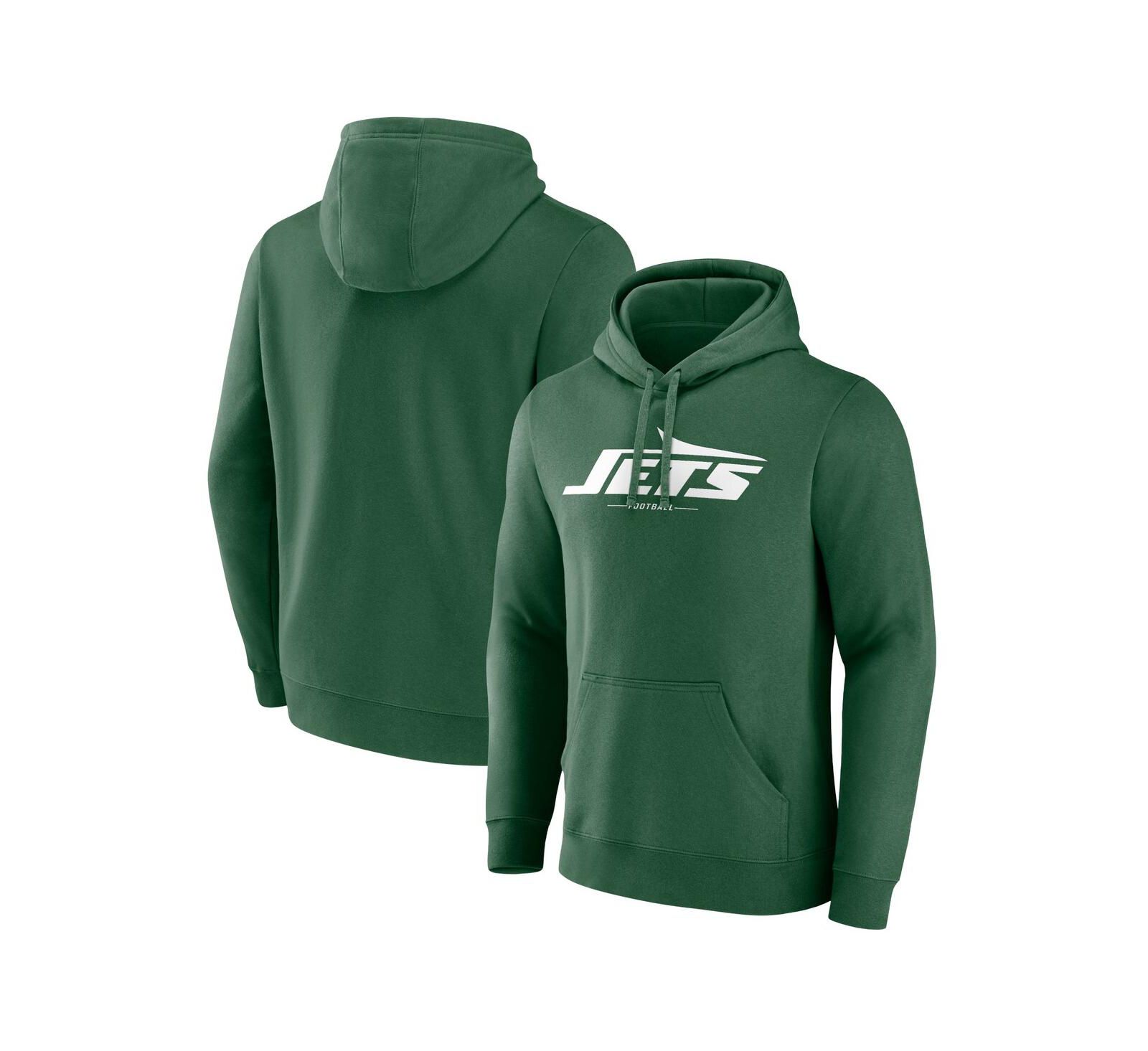 Fanatics Men's Green New York Jets Team Lockup Pullover Hoodie