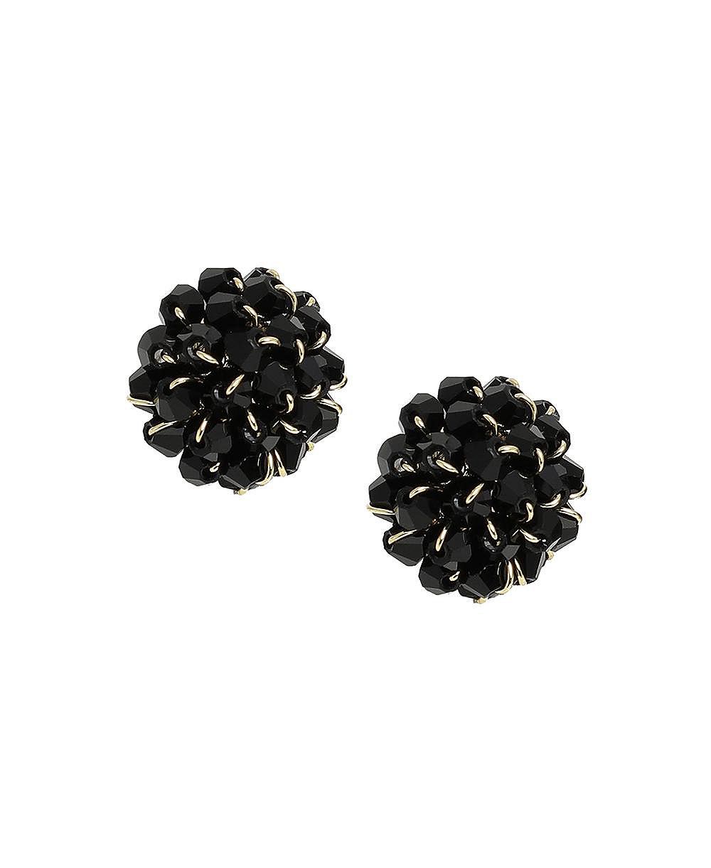 SOHI Women's Dahlia Stud Earrings