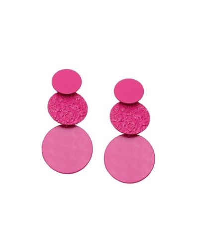 SOHI Женские серебряные серьги-подвески Dented Drop Earrings