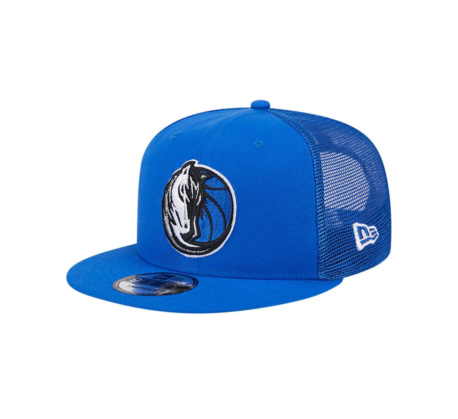 New Era Men's Blue Dallas Mavericks Evergreen Meshback 9FIFTY Snapback Hat