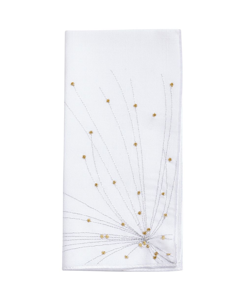 Saro Lifestyle Cascading Firework Design Napkin Set of 4, 20"x20"