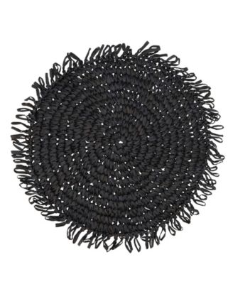 Набор салфеток Saro Lifestyle Rustic Raffia Fringe 14"x14"
