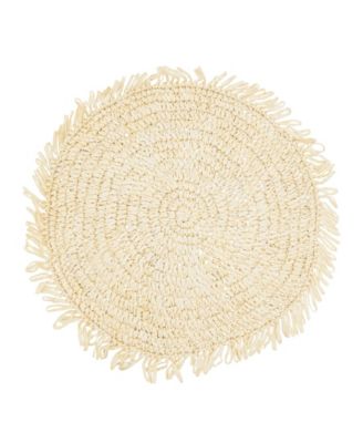 Набор салфеток Saro Lifestyle Rustic Raffia Fringe 14"x14"