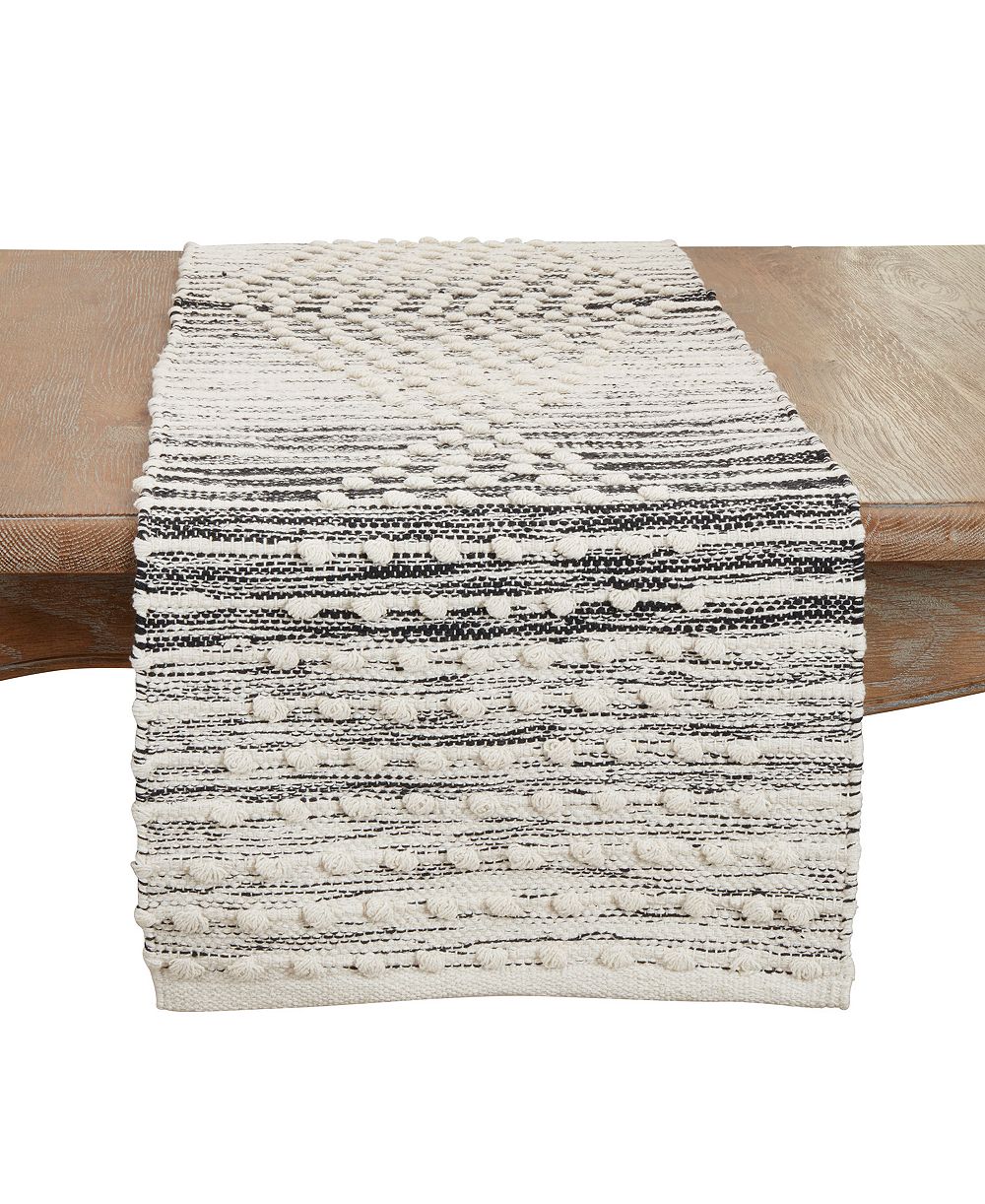 Дорожка на стол Saro Lifestyle Artisan Woven Stripe Diamond 16"x72"